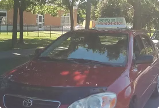 Instructor and student Driving 101